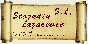 Stojadin Lazarević vizit kartica